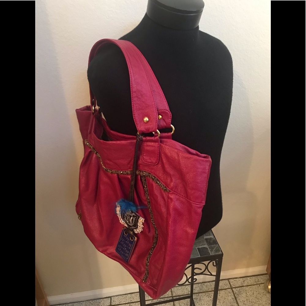 Euc Coco Since 1971 Raspberry Tote - image 4